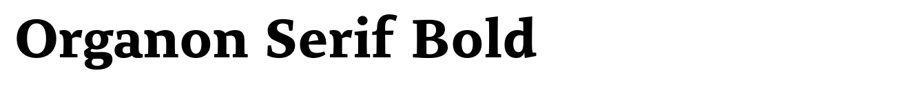 Organon Serif Bold